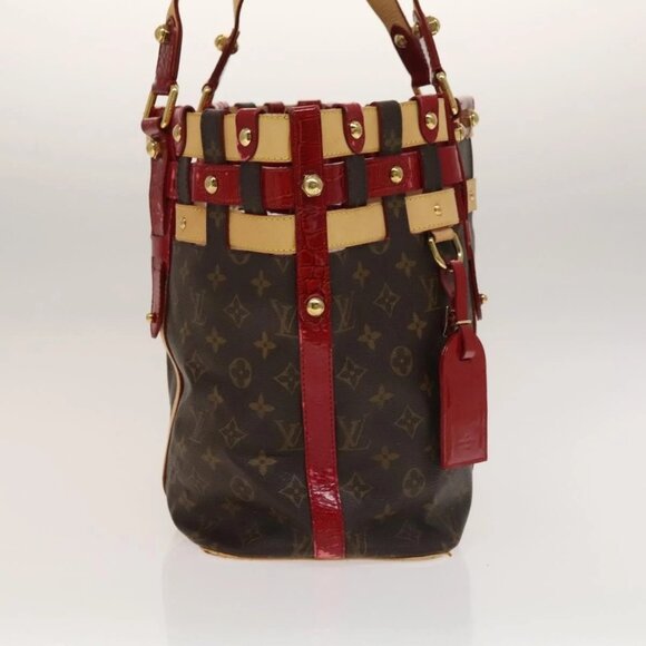 LOUIS VUITTON Monogram Ruby Sarina MM Tote Bag Red M95611 LV Auth 134713 - Picture 6 of 16
